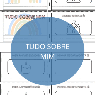 Mini livro - Tudo sobre mim