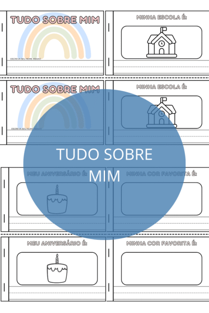 Mini livro - Tudo sobre mim