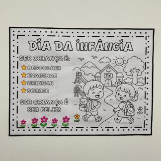 Mural Coletivo + Coroa Infantil – Tema: Dia da Infância