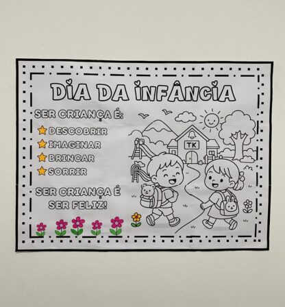Mural Coletivo + Coroa Infantil – Tema: Dia da Infância