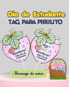 Tag para Pirulito Dia do Estudante