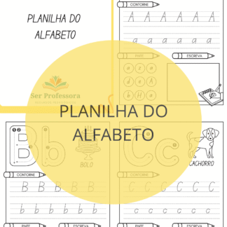 Planilha do alfabeto