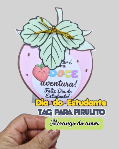 Tag para Pirulito Dia do Estudante - Imagem 3