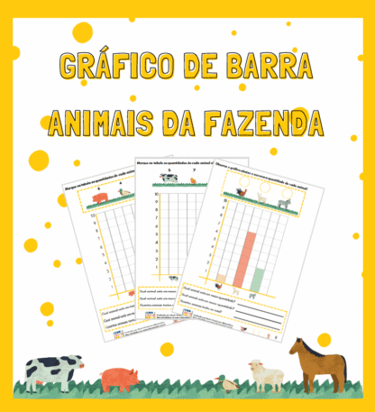 Gráfico de Barra: Animais da Fazenda