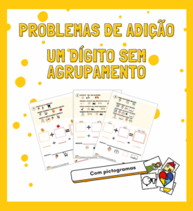 Problemas de Adição: Um Dígito Sem Agrupamento