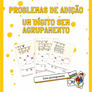 Problemas de Adição: Um Dígito Sem Agrupamento