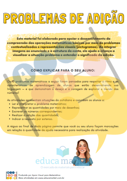Problemas de Adição: Um Dígito Sem Agrupamento - Imagem 2