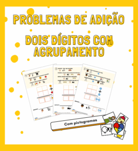 Problemas de Adição: Dois Dígitos com Agrupamento