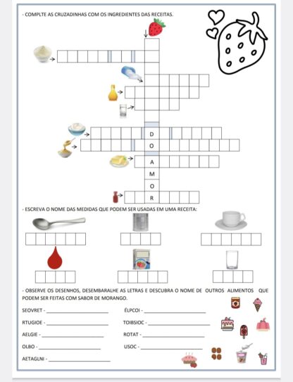 Atividades Receita do Morango do Amor - Imagem 3