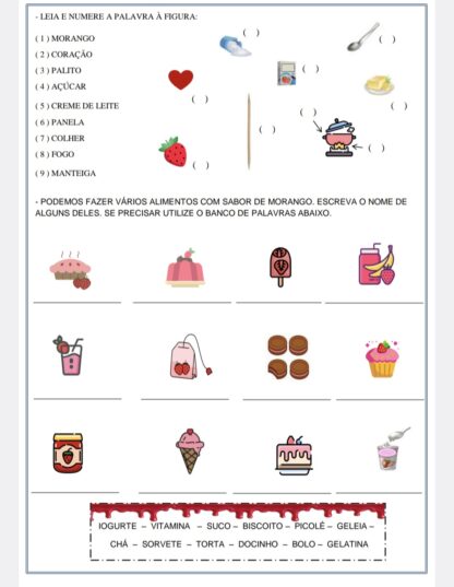 Atividades Receita do Morango do Amor - Imagem 5