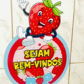 Painel de porta- morango do amor