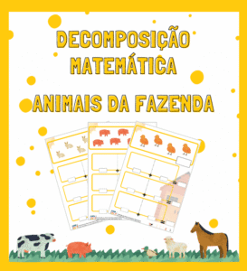 Decomposição Matemática com Pictórico: Animais da Fazenda