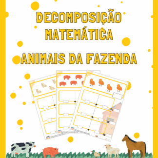 Decomposição Matemática com Pictórico: Animais da Fazenda