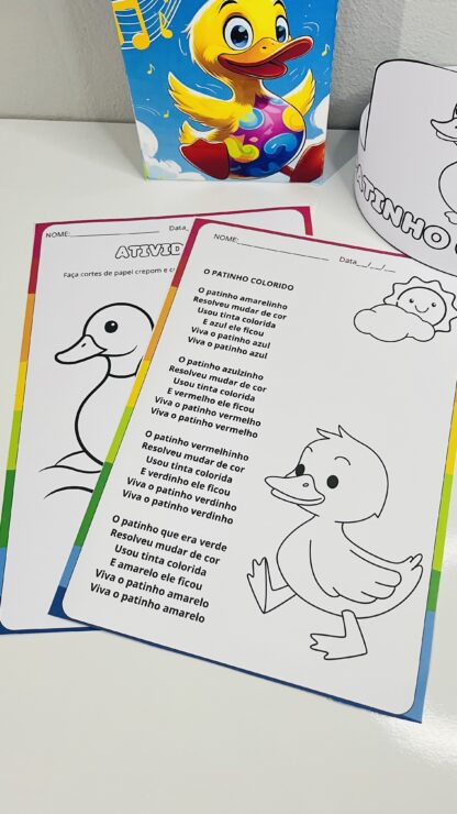 Sacola Musical - O Patinho Colorido - Imagem 4
