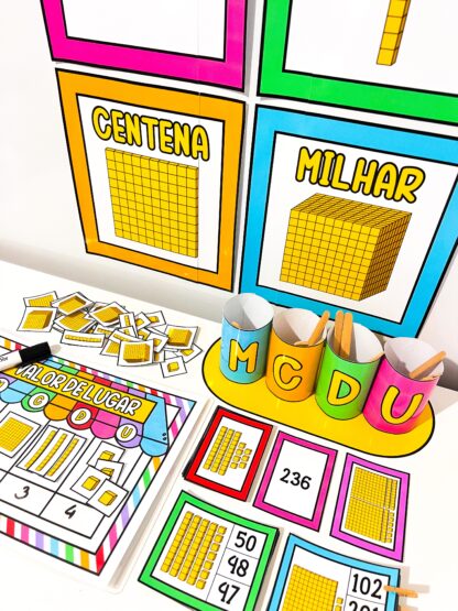Kit Recursos de Material Dourado – Aprendizado do Sistema Decimal de Forma Lúdica e Visual - Imagem 2