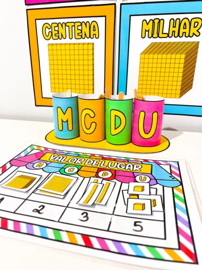 Kit Recursos de Material Dourado – Aprendizado do Sistema Decimal de Forma Lúdica e Visual - Imagem 9