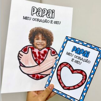 Kit Dia dos Pais Meu Coração é Seu.