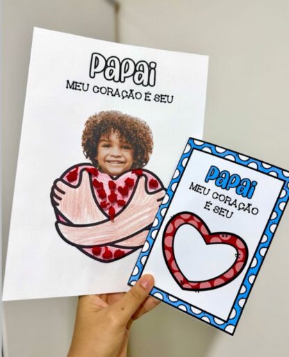 Kit Dia dos Pais Meu Coração é Seu.