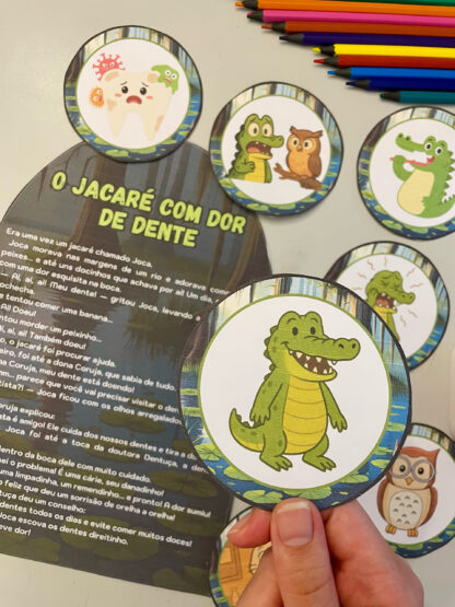 Luva de História: O Jacaré com Dor de Dente - Imagem 3