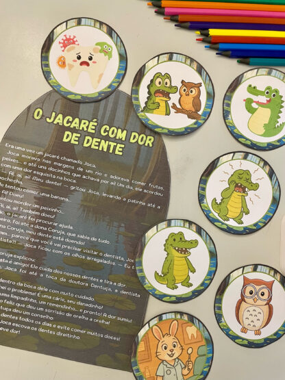 Luva de História: O Jacaré com Dor de Dente - Imagem 7