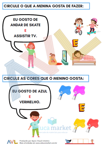 Caderno de Atividades: Conjunção "E" - Imagem 4