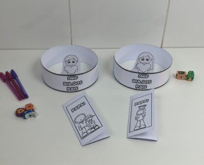 Lapbook e viseira dia dos pais