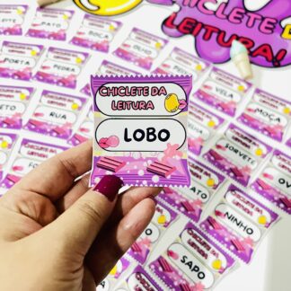 Chiclete da Leitura: Fichas de Leitura de Palavras – Alfabetização com Sabor de Diversão!