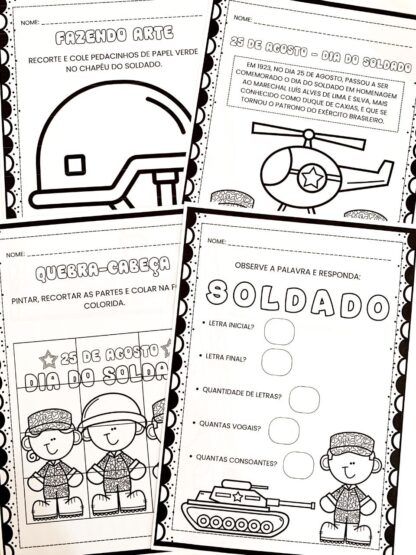 Atividades para o Dia do Soldado – Educação Infantil
