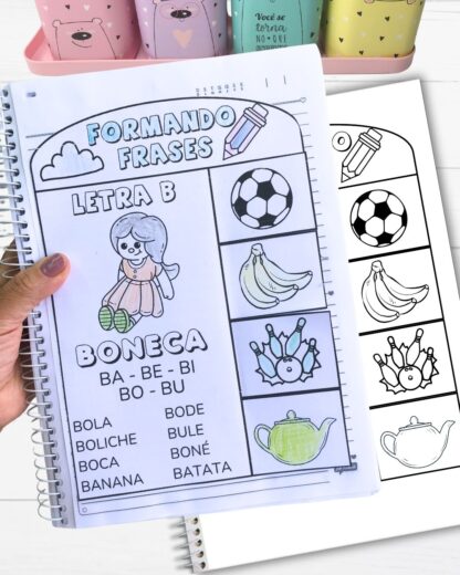 Apostila de Frases Interativas Sílabas Simples de A a Z - Imagem 12