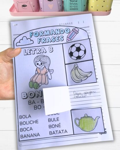 Apostila de Frases Interativas Sílabas Simples de A a Z - Imagem 8
