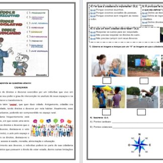 🗺️ AVALIAÇÃO DE GEOGRAFIA – TRÊS PODERES (EXECUTIVO, JUDICIÁRIO, LEGISLATIVO), CIDADANIA, PONTOS CARDEAIS E COLATERAIS, SERVIÇOS PÚBLICOS. 🗺️