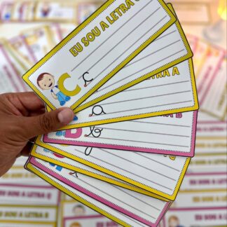 Fichas para Treino do Traçado das Letras do Alfabeto