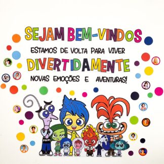  Painel Volta às Aulas Divertidamente 