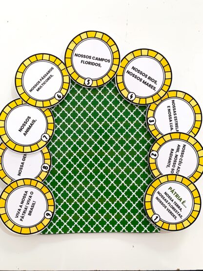 Luva com o poema "O que é Pátria" para trabalhar o tema "Independência do Brasil" com crianças da Educação Infantil. 🎶🇧🇷 - Imagem 2