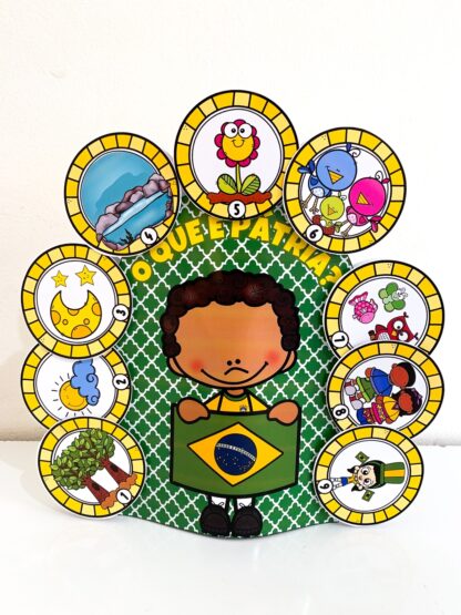 Luva com o poema "O que é Pátria" para trabalhar o tema "Independência do Brasil" com crianças da Educação Infantil. 🎶🇧🇷 - Imagem 6
