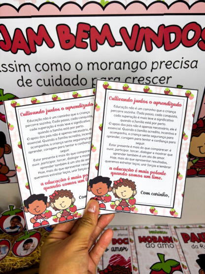 Reunião de Pais com o encanto do tema Morango do Amor - Imagem 9