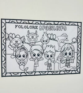 Painel Colorir Folclore