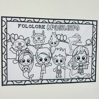 Painel Colorir Folclore