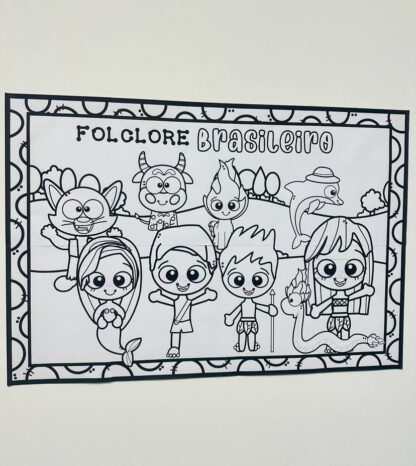 Painel Colorir Folclore