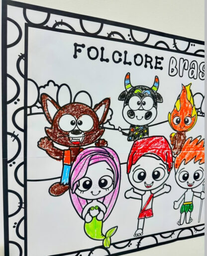 Painel Colorir Folclore - Imagem 5