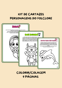 Kit de cartazes folclore brasileiro