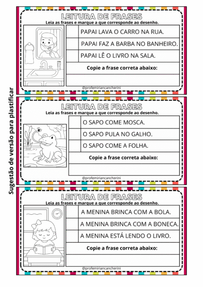 Atividades com frases - Imagem 5