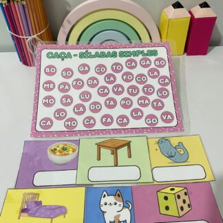 Caça-Sílabas Simples – Atividade Divertida para Alfabetização!