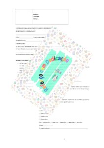 Contrato de aula particular e ficha de matrícula.