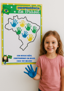 Cartaz interativo dia da independência do Brasil