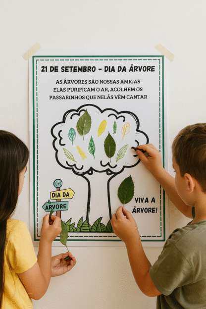 Cartaz interativo dia da árvore - Imagem 2