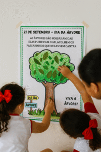 Cartaz interativo dia da árvore