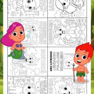 Mini livro - Lendas do folclore brasileiro