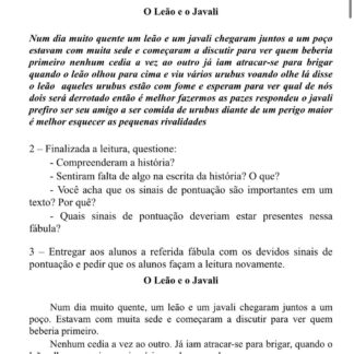 Planos de aula - Pontuação