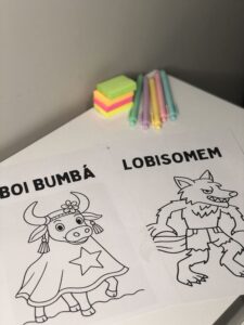 Atividade para colorir – Folclore Brasileiro